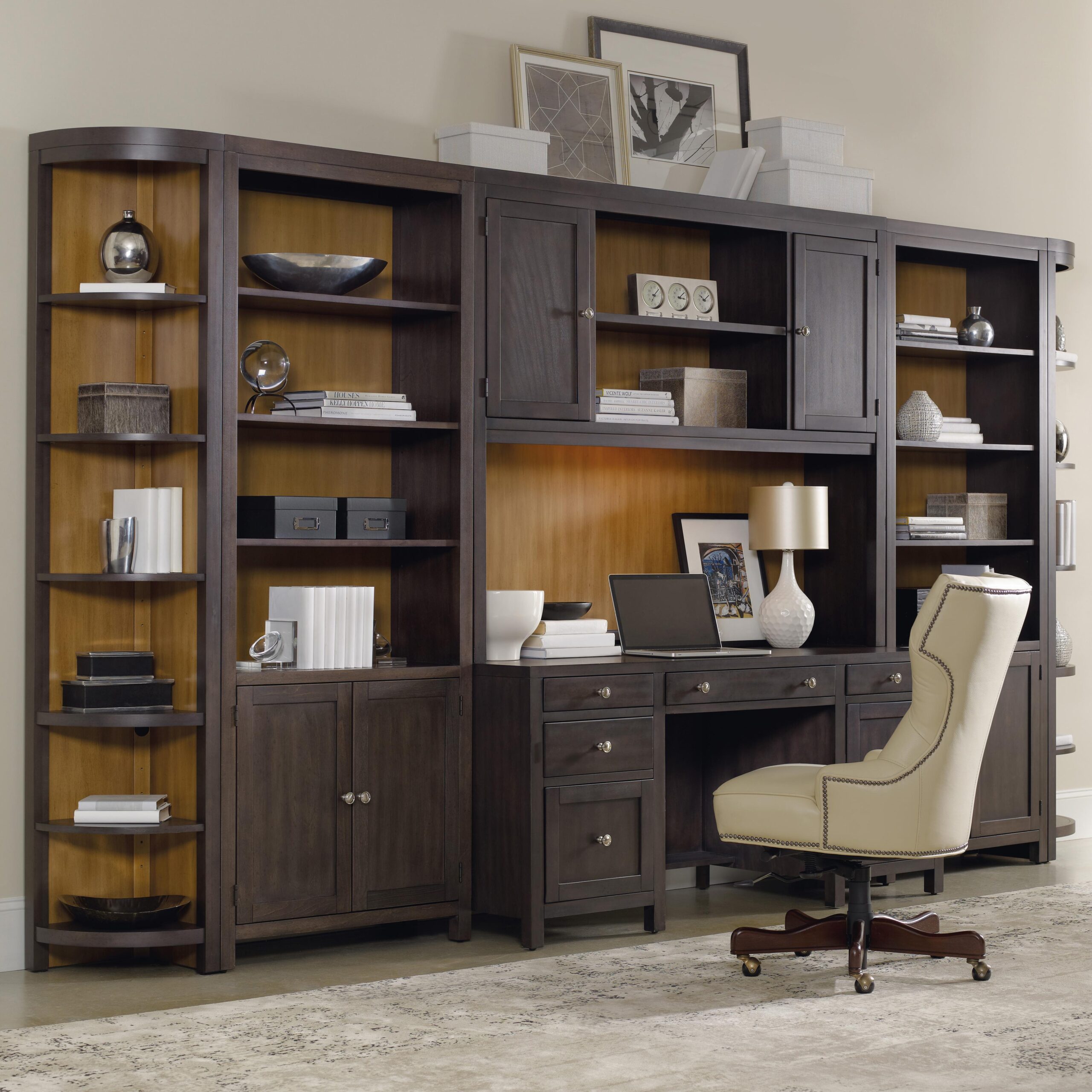 office wall unit with desk Shelving homesfeed bookshelves