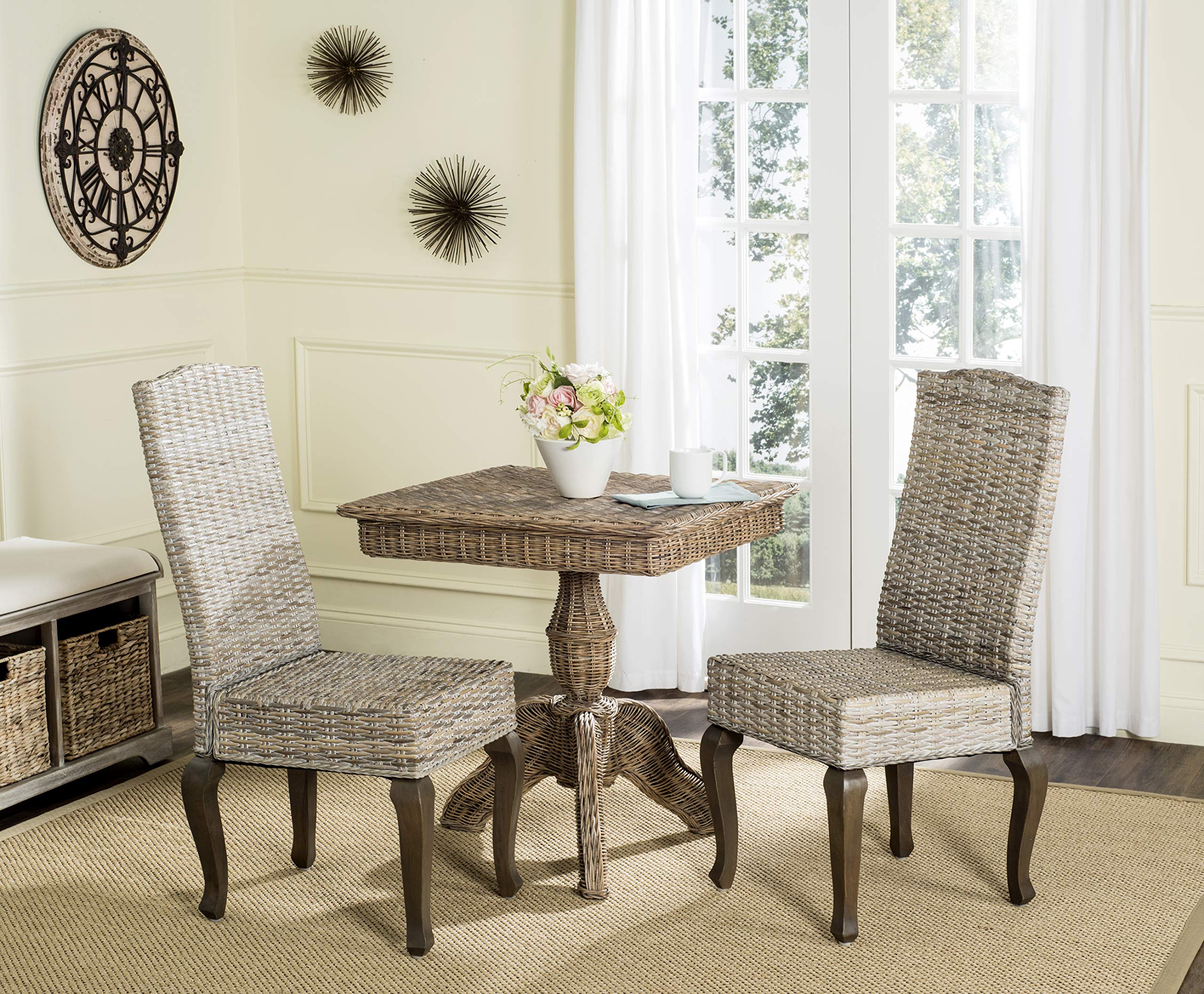 White Wicker Dining Chairs White wicker dining chairs