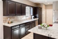 Dark Brown Cabinets Backsplash Countertops seragidecor counters wood