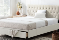 tufted platform bed with storage Latitude run® gabouray tufted upholstered low profile storage platform