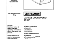 Craftsman Garage Door Opener Manual 13954930 [get 41+] craftsman 1 2 hp garage door opener manual 41a5021