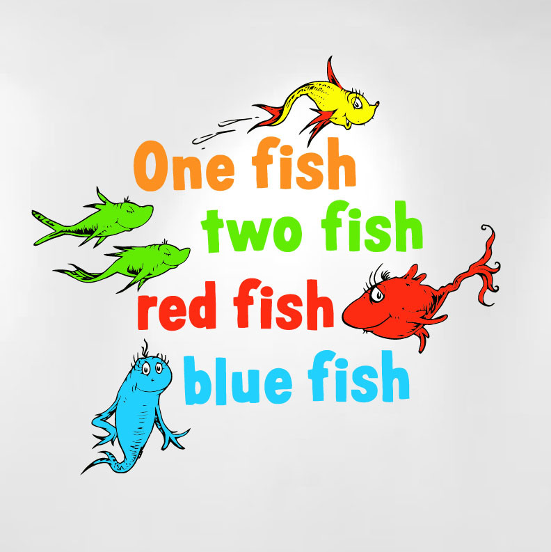 1 fish 2 fish red fish blue fish Fish two red blue seuss dr book books amazon treasury loved classic january