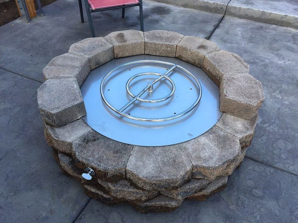 how to build a natural gas fire pit Arrington firepit propane