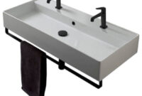 wall mount sink with towel bar Modern pedestal sink with towel bar – homesfeed