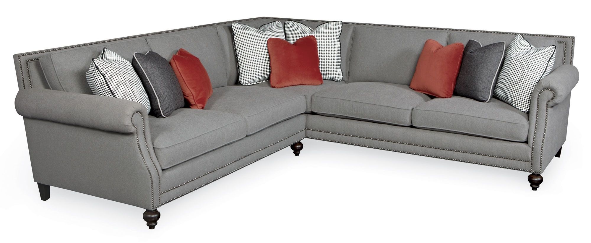 sectional sofa with nailhead trim Sectional trim nailhead sofas sofa